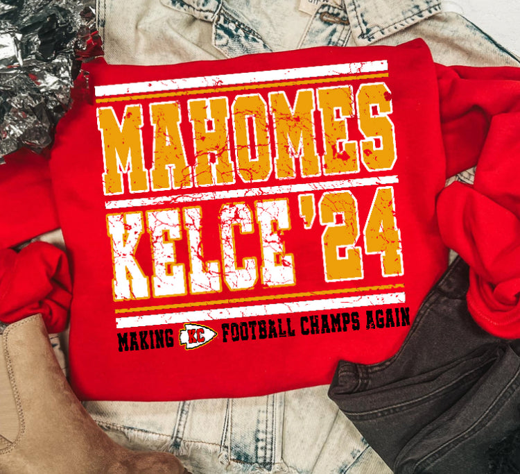 MAHOMES KELCE SWEATSHIRT