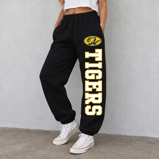 “TIGERS” w/ logo sweatpants- youth